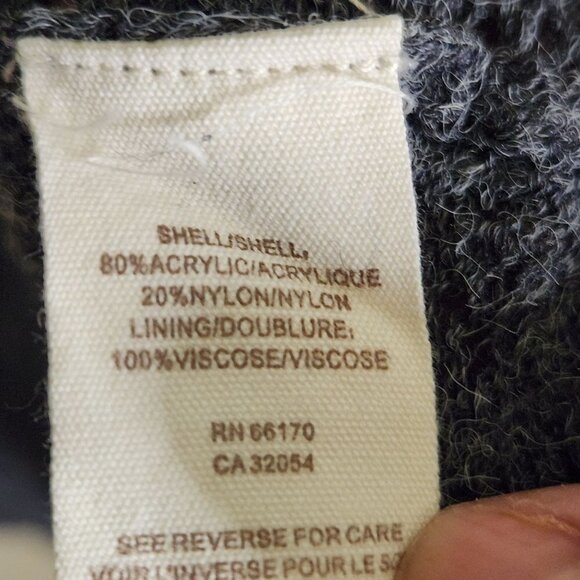 Free People Gray Open Knit Ruched V Neck Sweater Dress Size XS - Picture 7 of 7